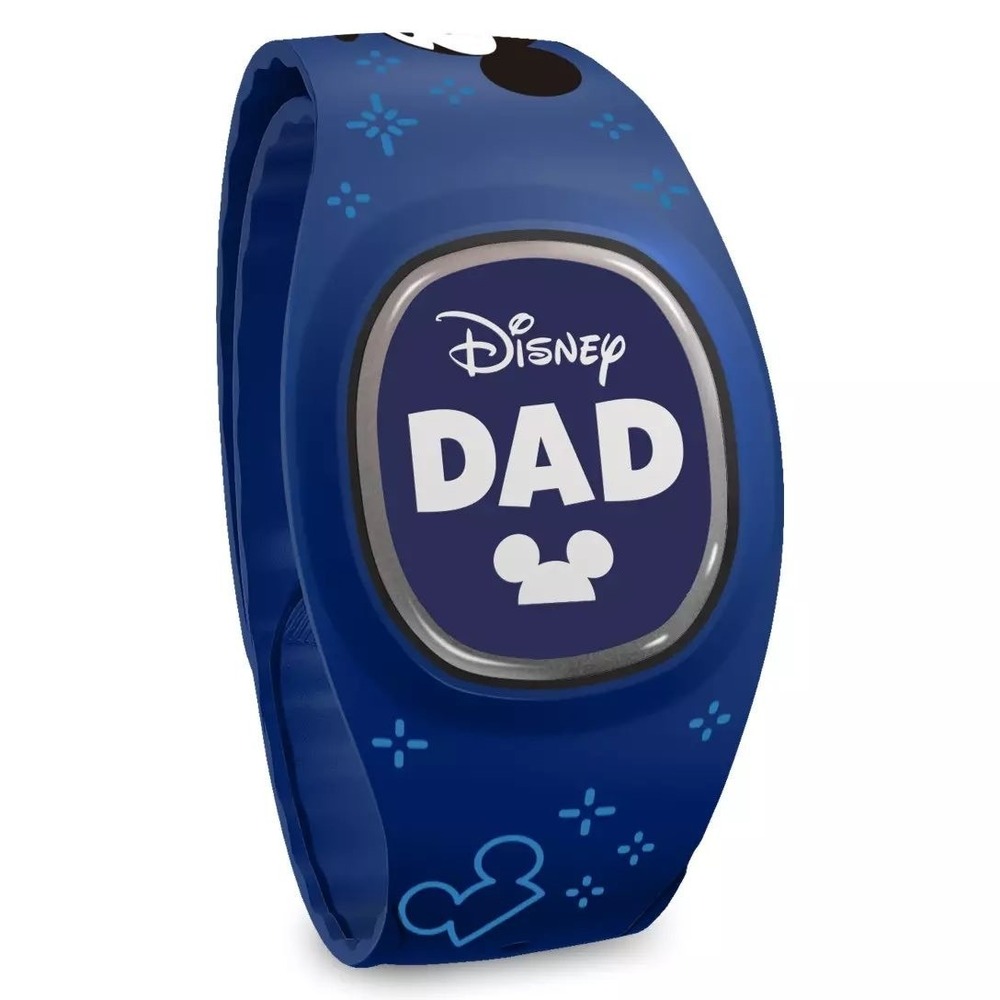 NEW Disney Parks Mickey Mouse Disney Dad MagicBand+ Blue Interactive Wristband